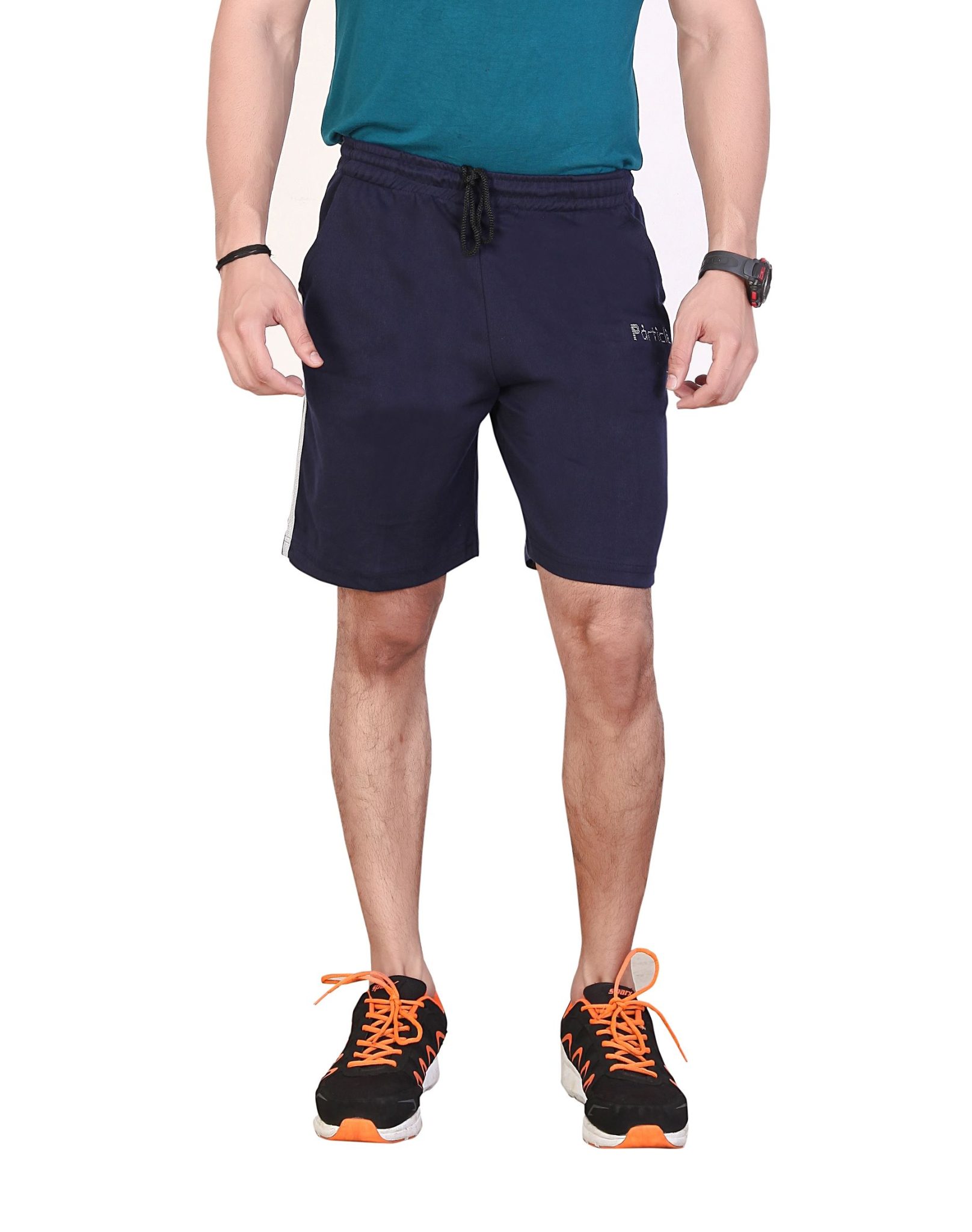 Plus Size Navy Blue Men's Shorts - Image 3