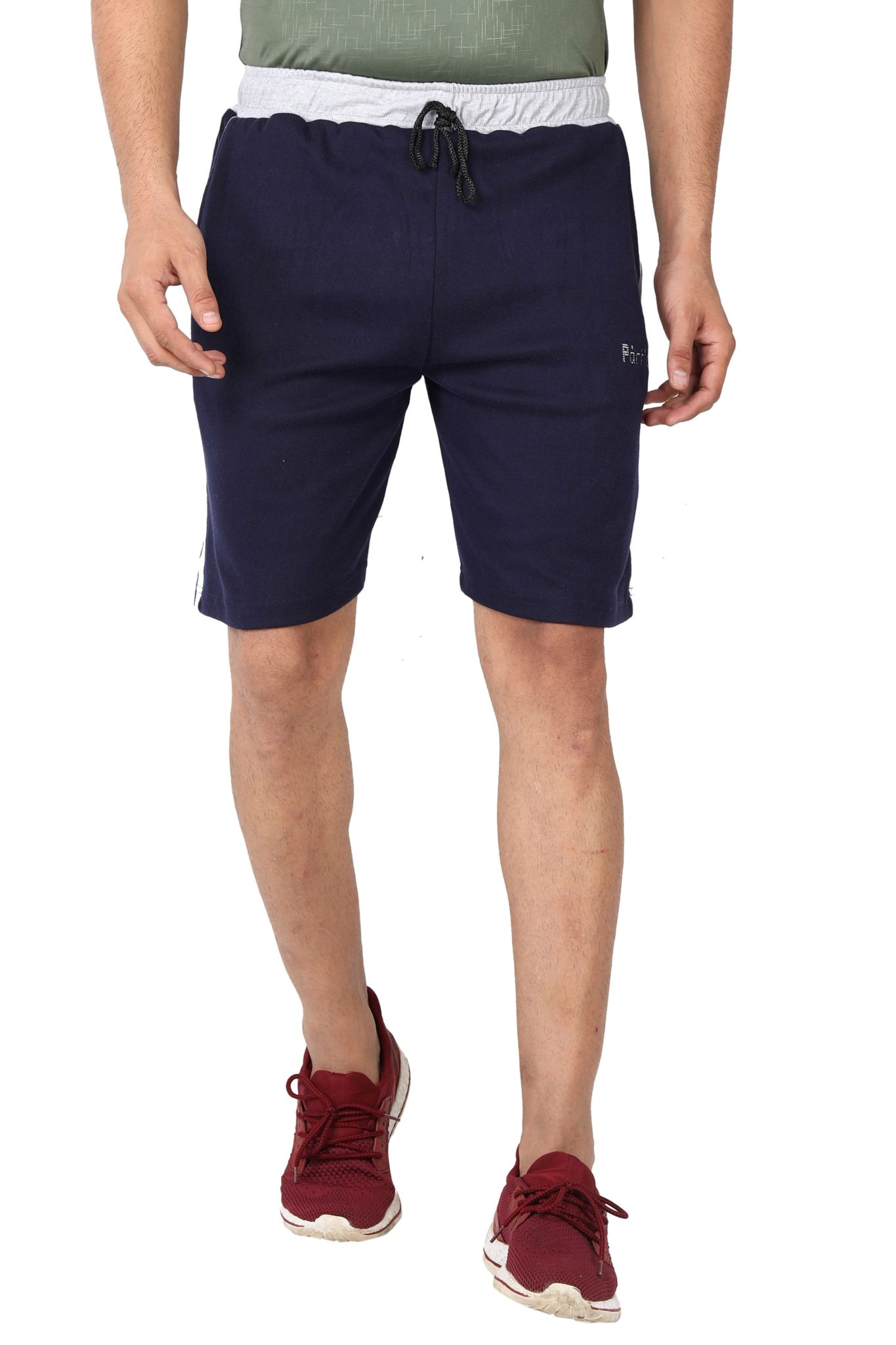 Plus Size Navy Blue Half Pants - Image 3