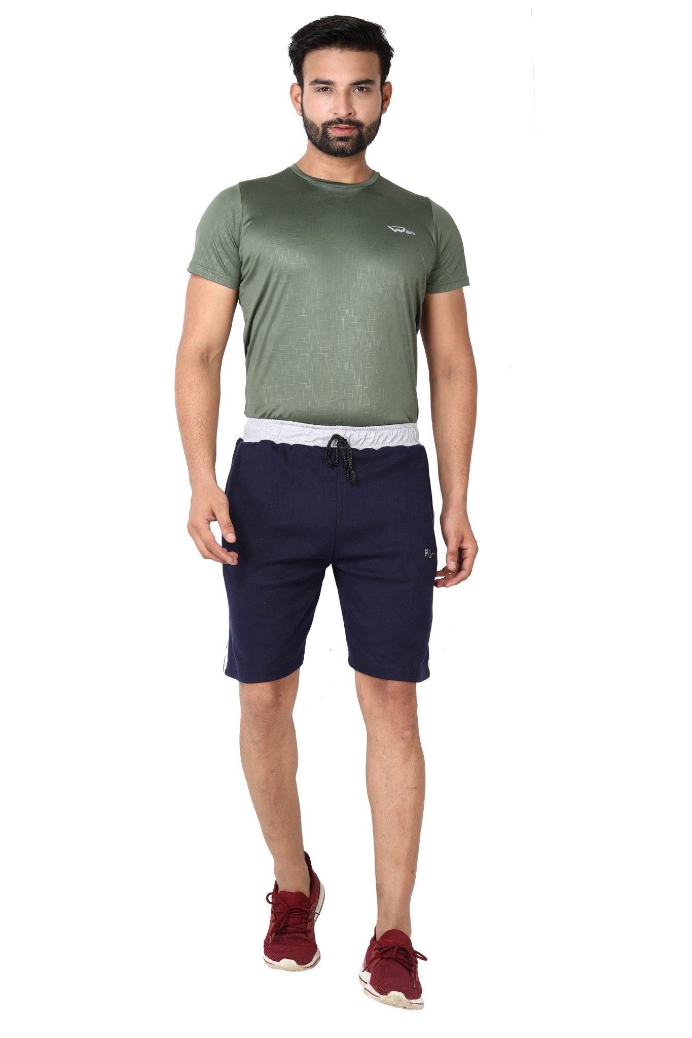 Plus Size Navy Blue Half Pants - Image 5