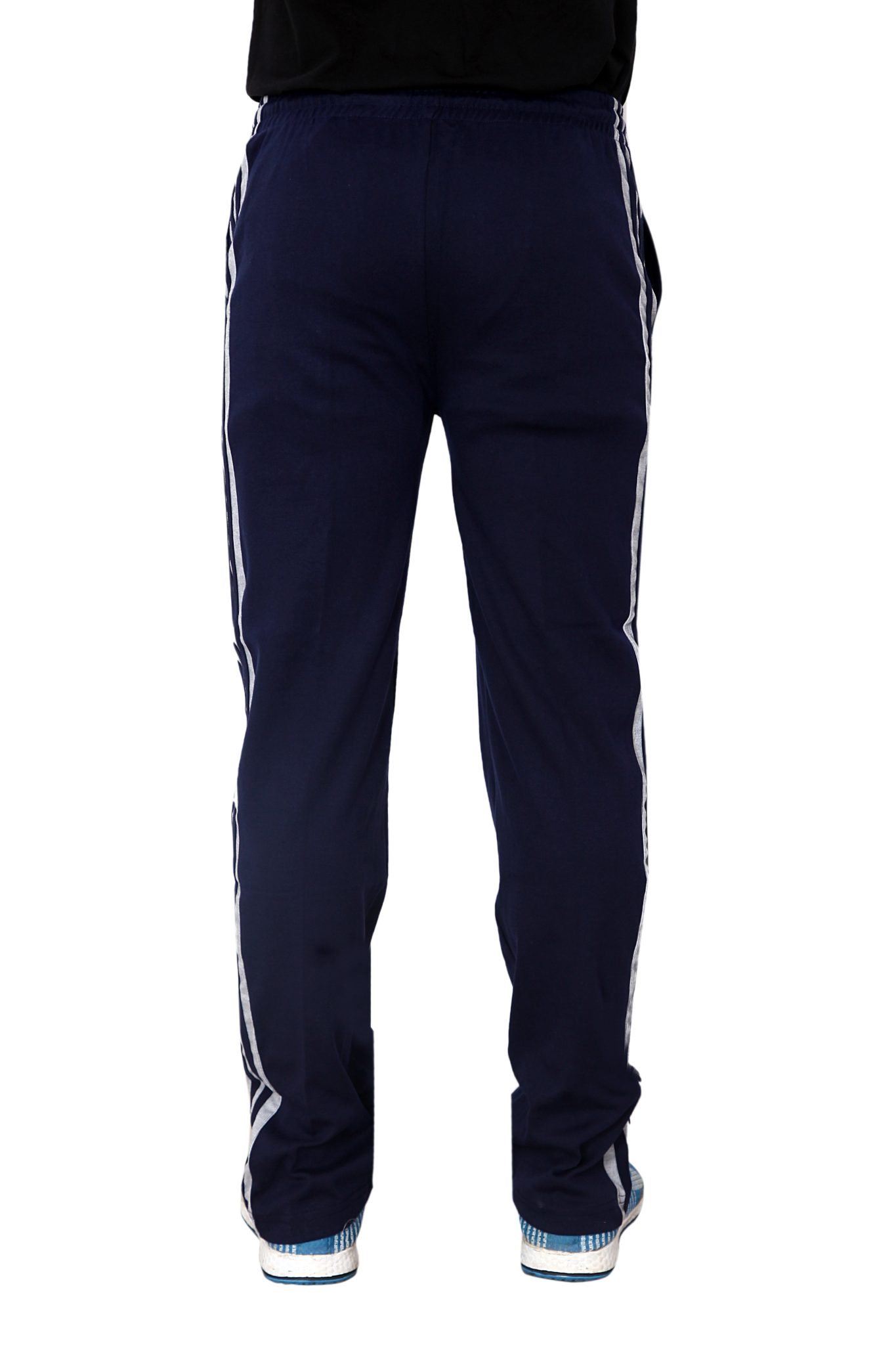 Men's Plus Size Navy Blue Joggers - Image 4