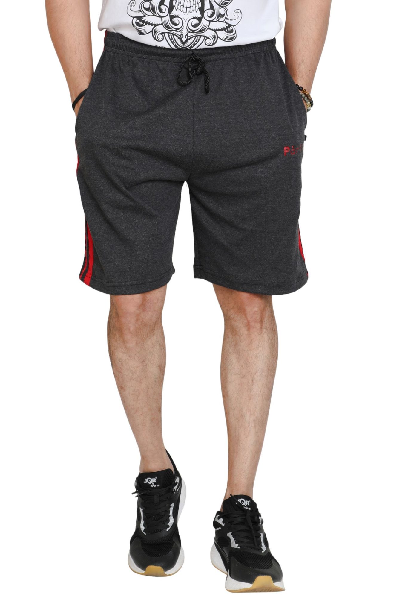 Grey Plus Size Shorts for Men - Image 3