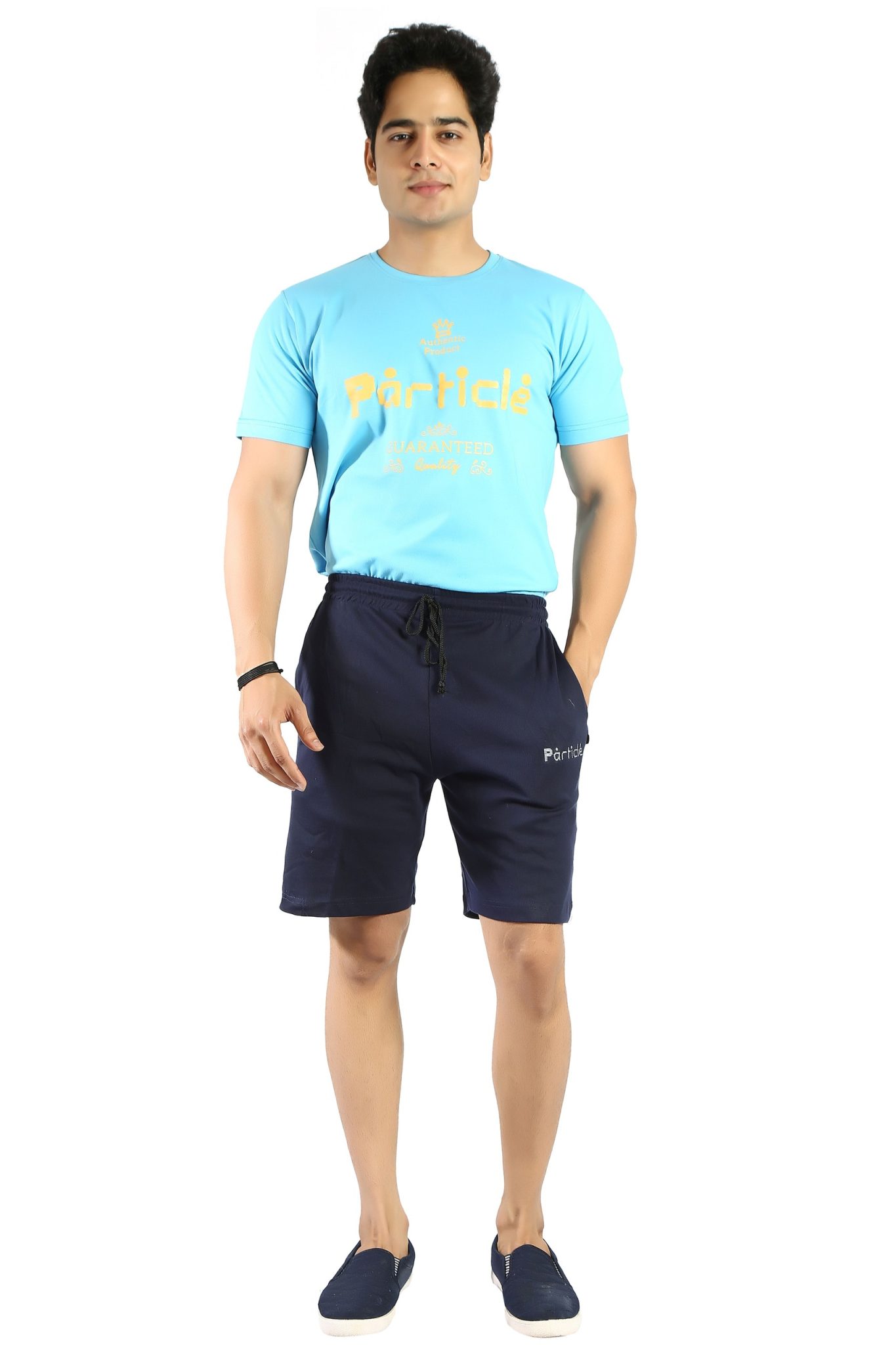 Men's Navy Blue Plus Size Shorts - Image 6