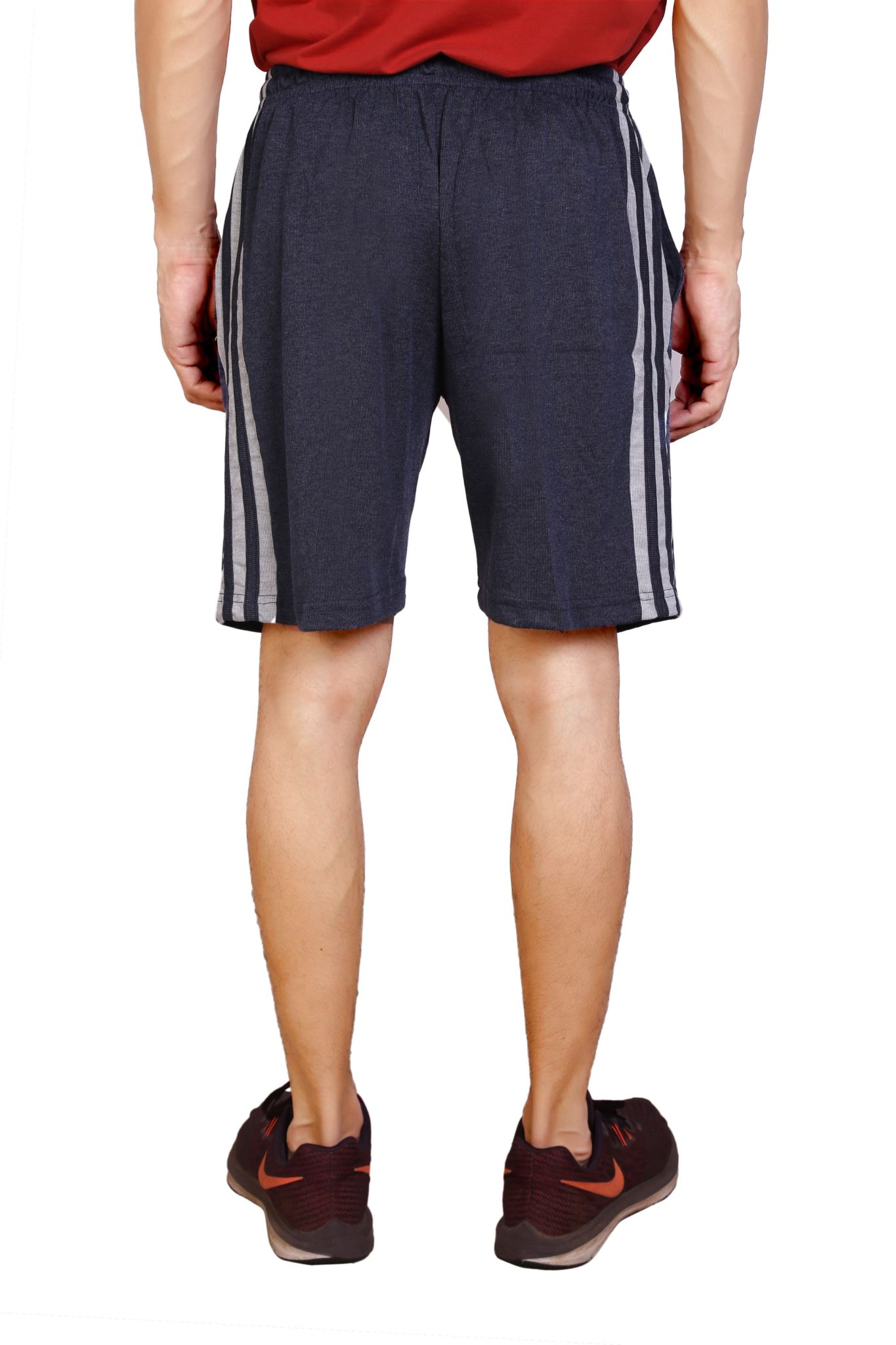 Men's Blue Plus Size Shorts - Image 4