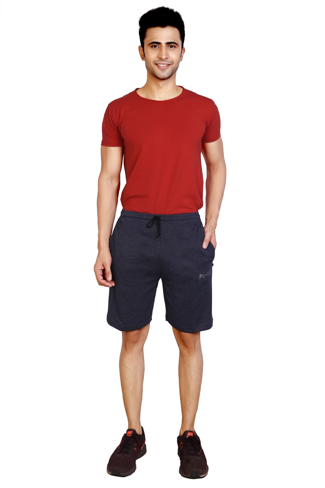 Men's Blue Plus Size Shorts - Image 5
