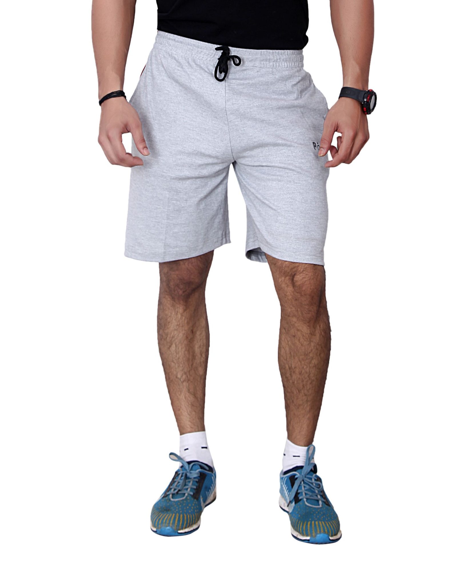Melange Plus Size Men's Shorts - Image 3