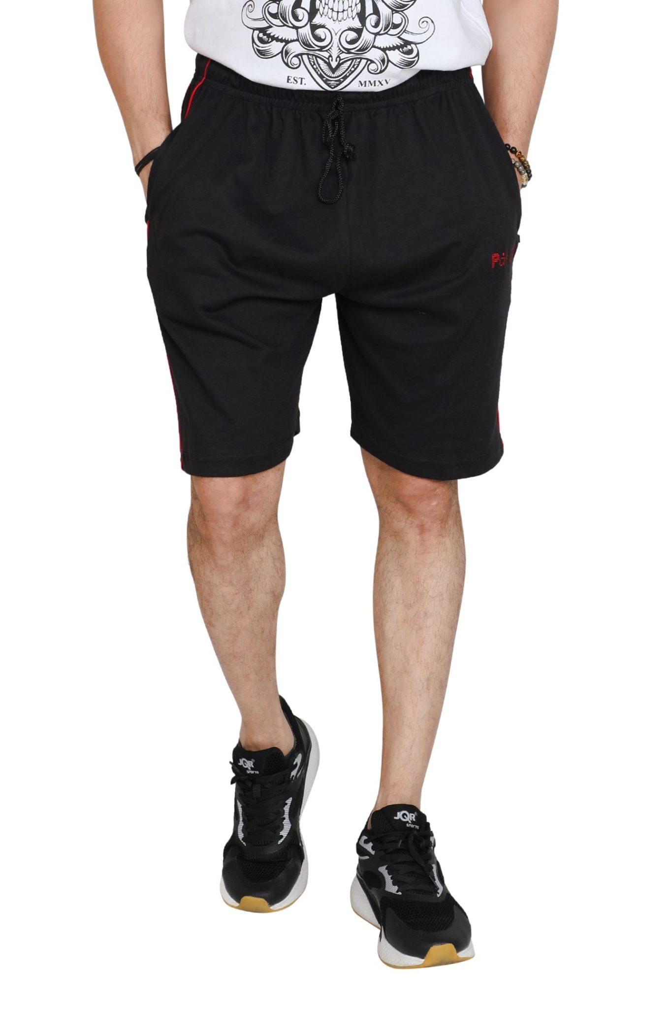Men's Plus Size Black Shorts - Image 3