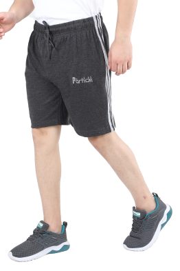 Particle Men's Grey Plus Size Sleepwear | Big Size Home Cotton Shorts (XL to 5XL | Fits 36″–54″ Waist)
