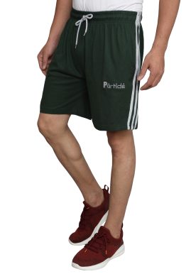 Particle Men's Green Plus Size Half Pants | Big Size Home Wear Shorts (XL to 5XL | Fits 36″–54″ Waist)
